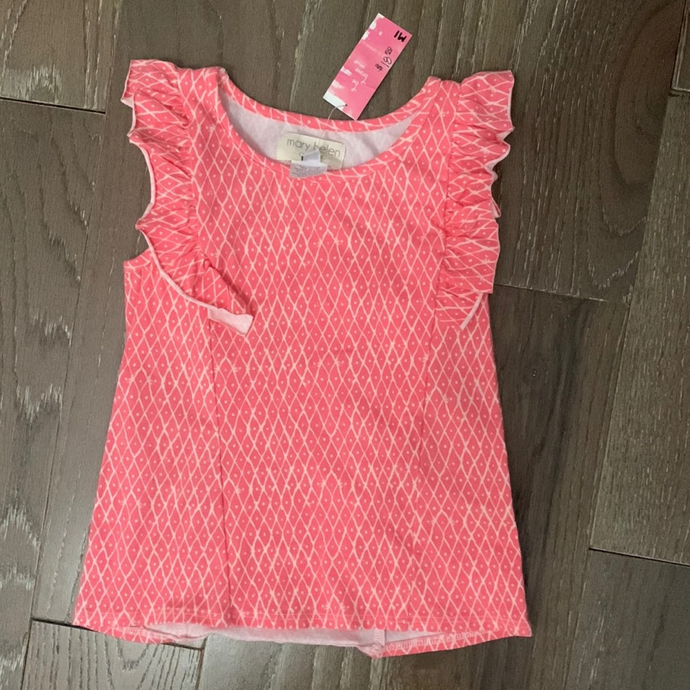 Girls Size 5 Mary Helen Ruffled Tank